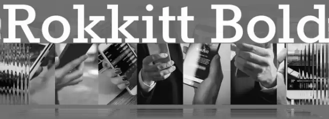 Rokkitt Bold Font examples