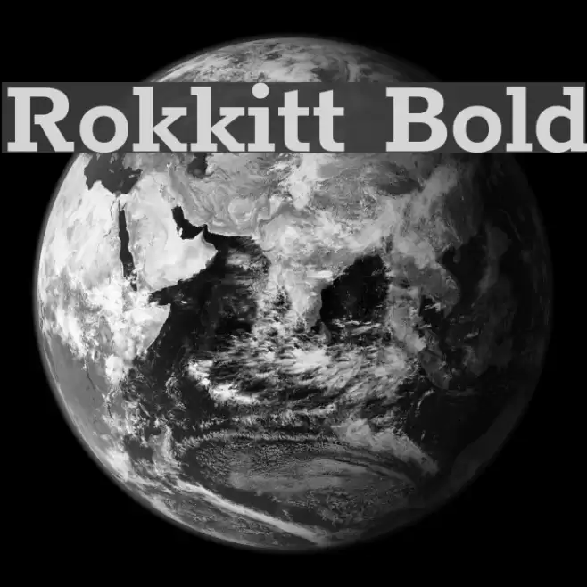 Rokkitt Bold Font examples