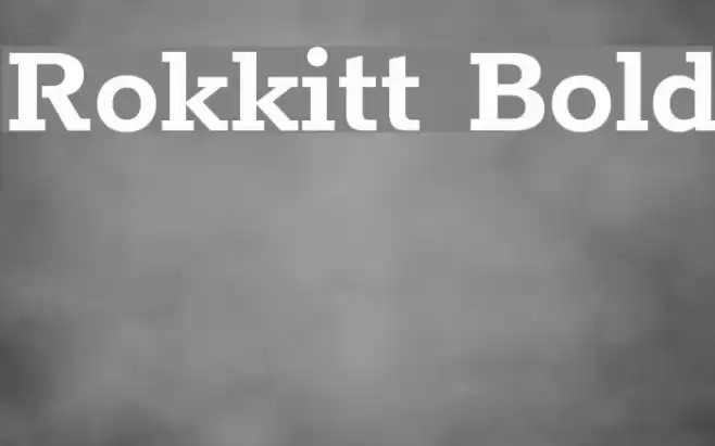Rokkitt Bold Font examples