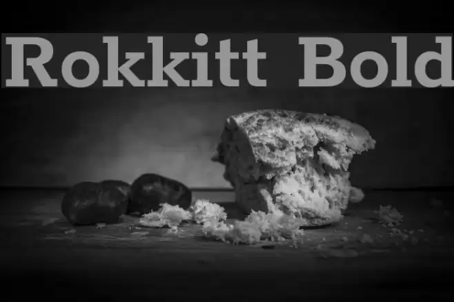 Rokkitt Bold Font examples