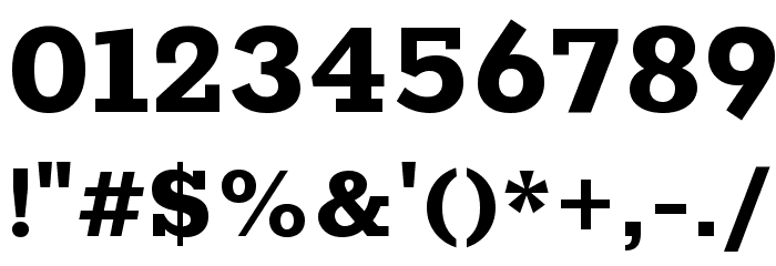 Rokkitt ExtraBold Font OTHER CHARS