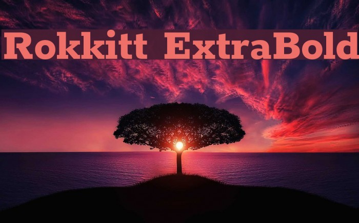 Rokkitt ExtraBold Font examples