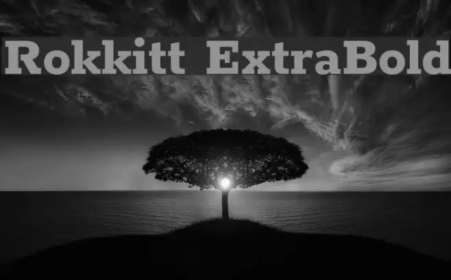 Rokkitt ExtraBold Font examples