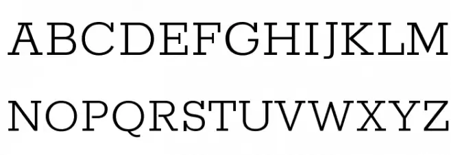 Rokkitt Light Шрифта ВЕРХНИЙ