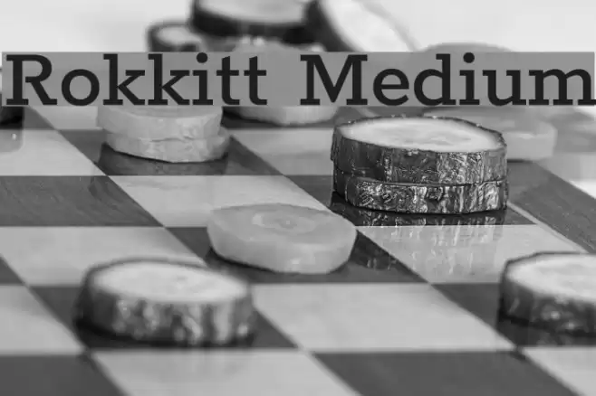 Rokkitt Medium Font examples