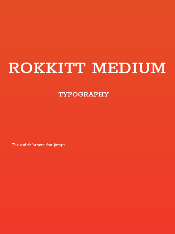 Rokkitt Medium Poster