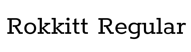 Rokkitt Regular Font