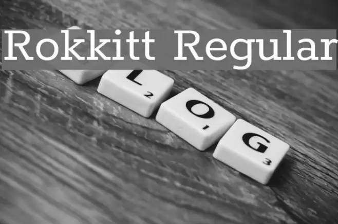 Rokkitt Regular Font examples