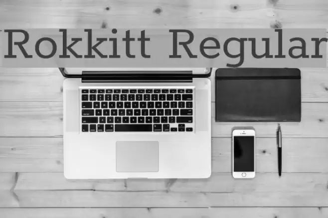 Rokkitt Regular Font examples