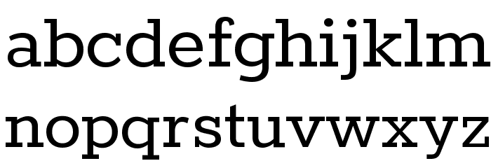 Rokkitt Regular Font LOWERCASE