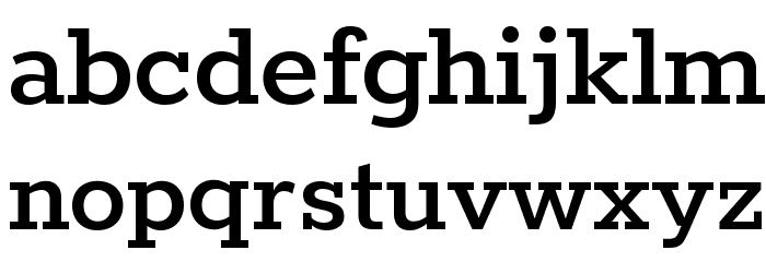 Rokkitt SemiBold Font LOWERCASE