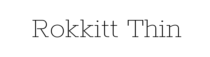 Rokkitt Thin  フリーフォントのダウンロード
