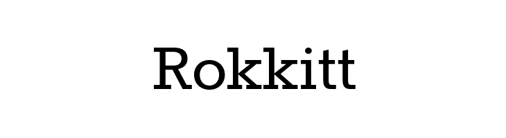 Rokkitt  नि: शुल्क फ़ॉन्ट्स डाउनलोड
