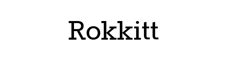 Rokkitt  नि: शुल्क फ़ॉन्ट्स डाउनलोड