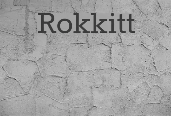 Rokkitt Font examples