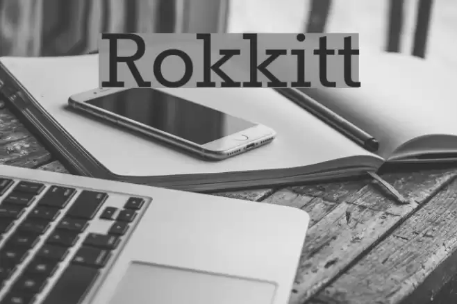 Rokkitt Font examples