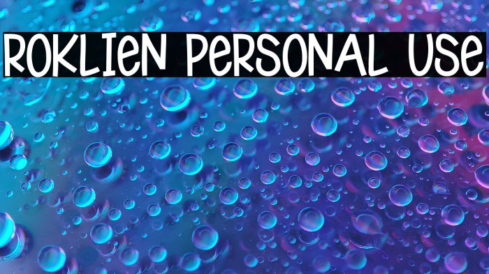 Roklien Personal Use Example 2