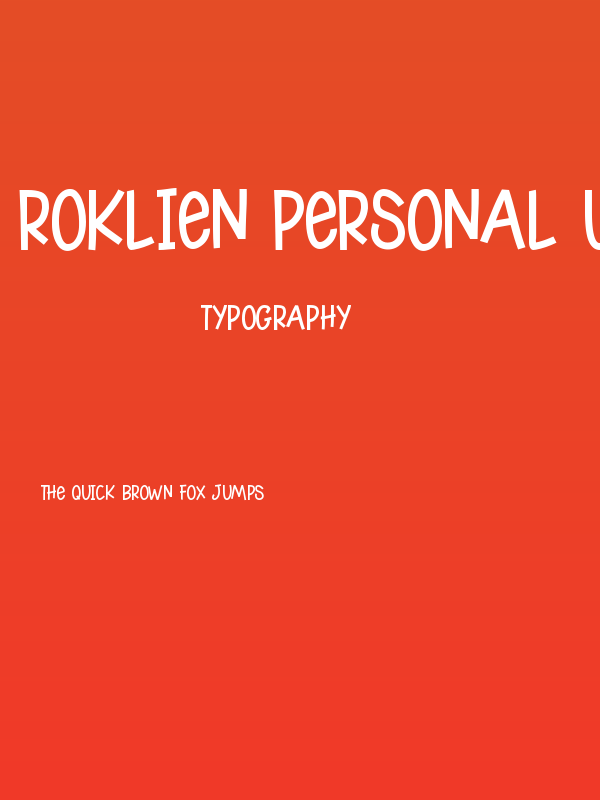 Roklien Personal Use Poster