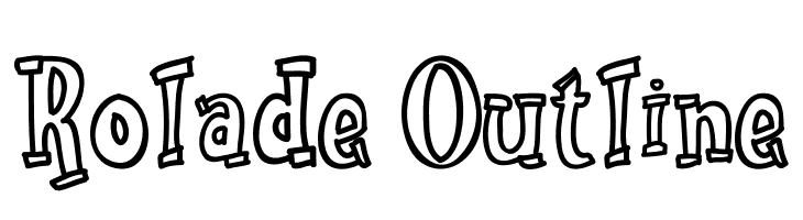 Rolade Outline फ़ॉन्ट