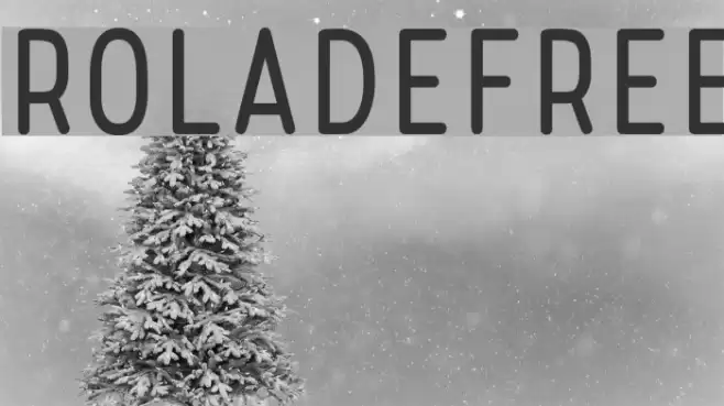 RoladeFree Font examples