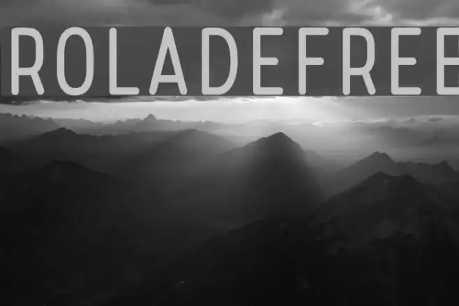 RoladeFree Font examples