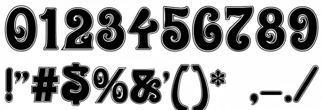 Roland Contour Font OTHER CHARS