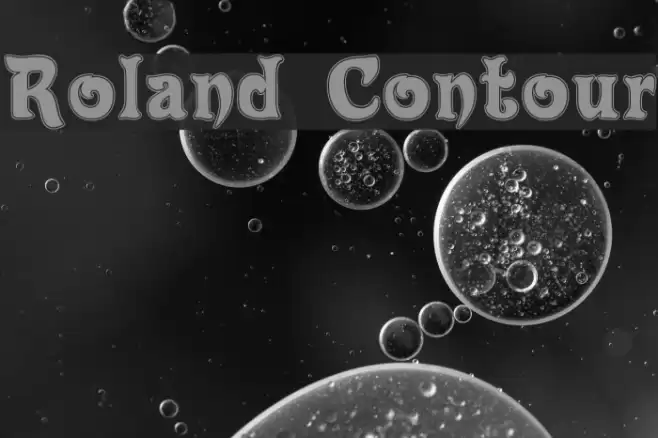 Roland Contour Font examples