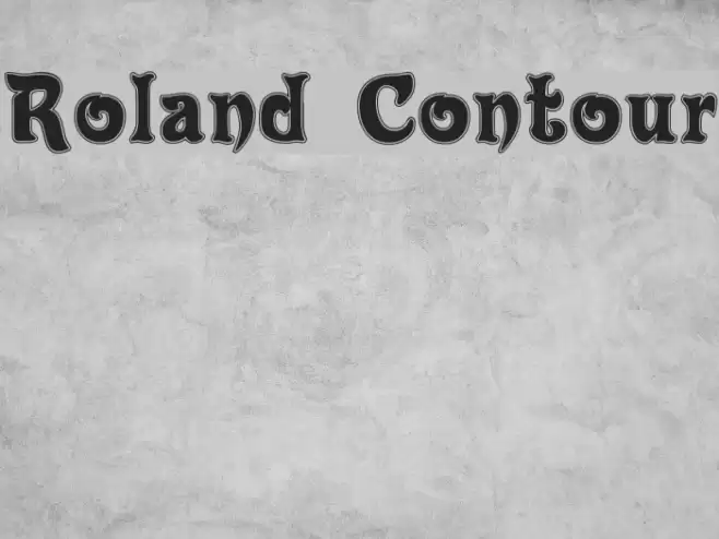 Roland Contour Font examples