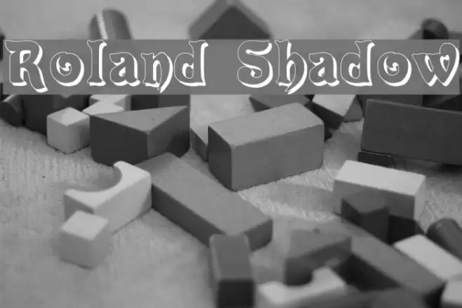 Roland Shadow Font examples