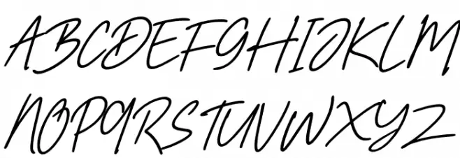 Rolanda Story Italic 字体 大写