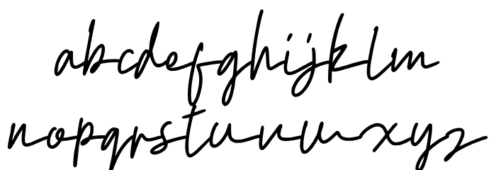 Rolanda Story Font LOWERCASE