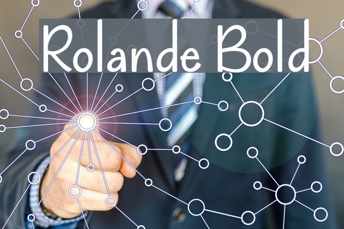 Rolande Bold Font examples
