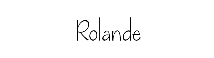 Rolande  Frei Schriftart Herunterladen