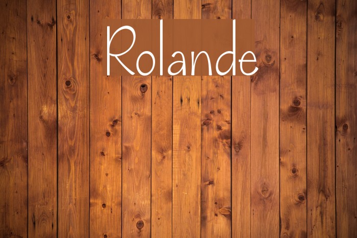 Rolande Font examples