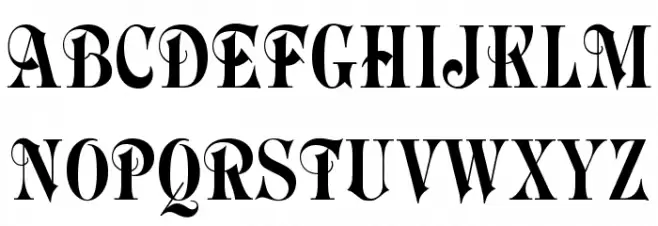 RolandoOpti Font Litere mari