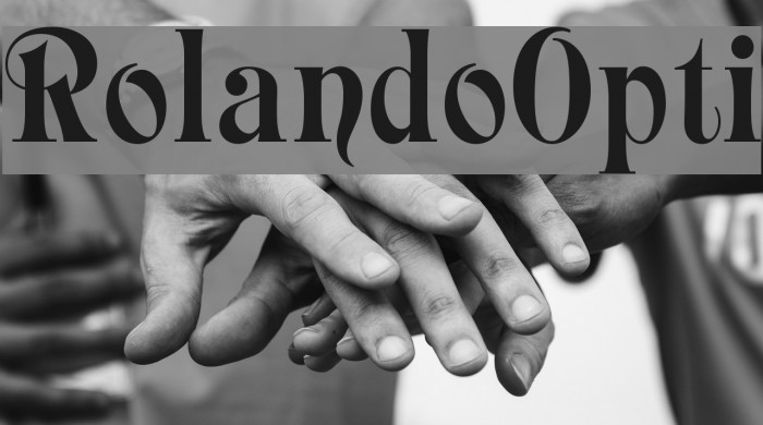 RolandoOpti Font examples