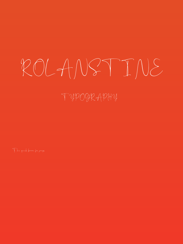 Rolanstine Poster