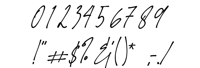 Rolasan Signature Font OTHER CHARS