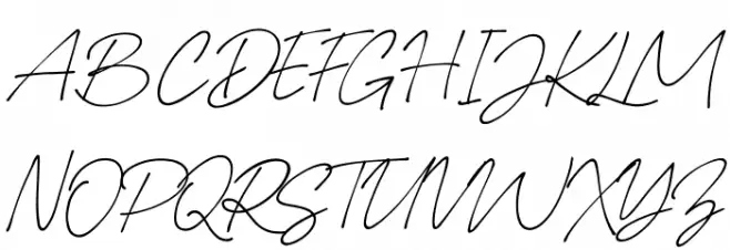 Rolasan Signature Schriftart Groß