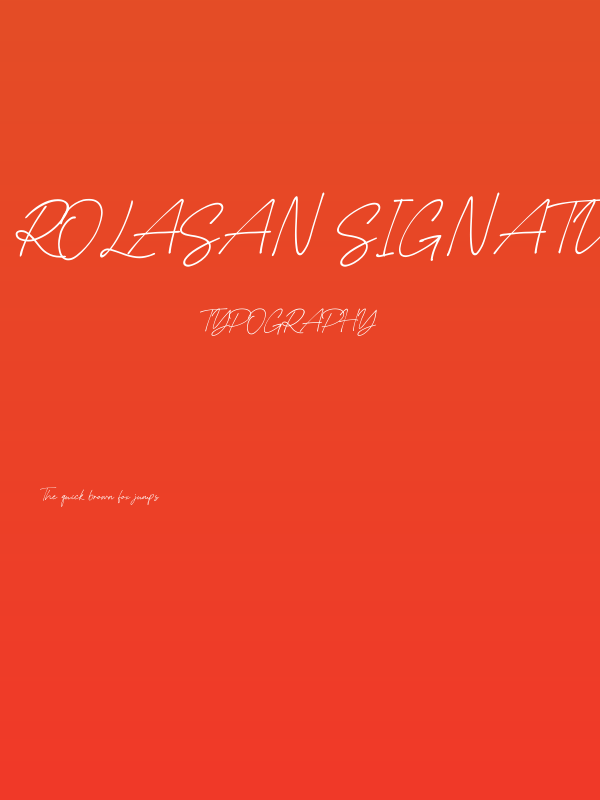 Rolasan Signature Poster
