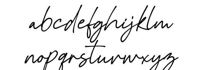 Rolasan Signature Font LOWERCASE