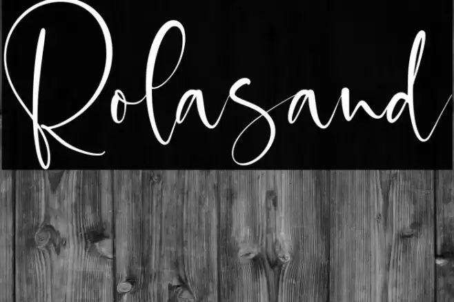 Rolasand Font examples