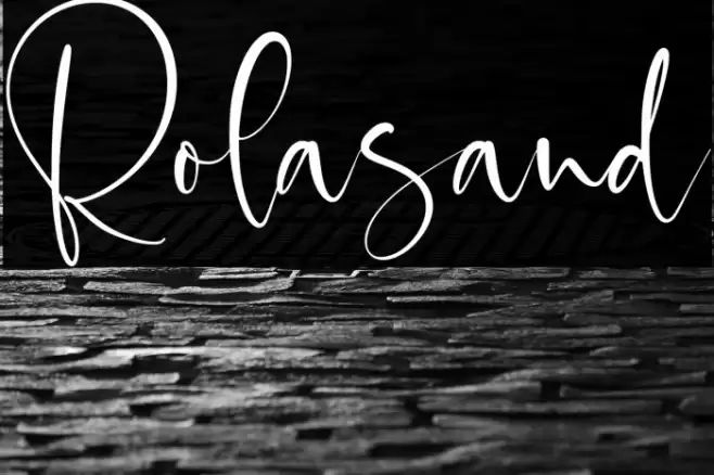 Rolasand Font examples