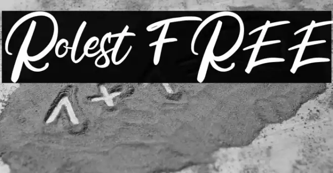 Rolest FREE Font examples