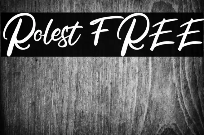 Rolest FREE Font examples