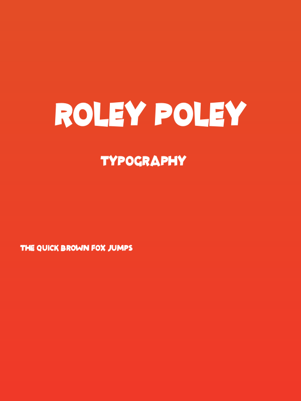 Roley Poley Poster