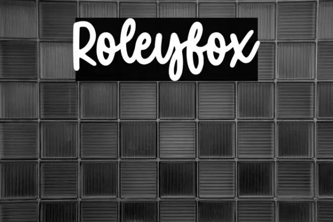Roleyfox Font examples