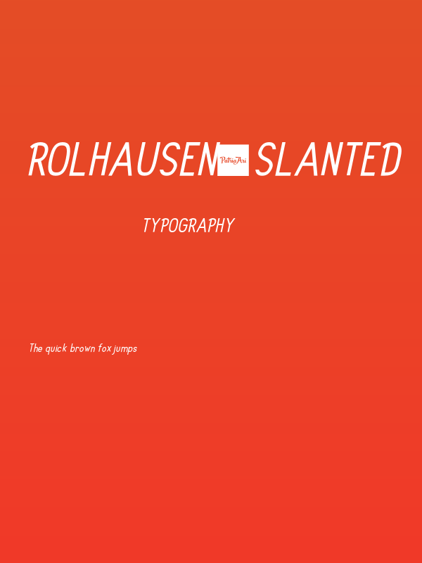 Rolhausen-Slanted Poster
