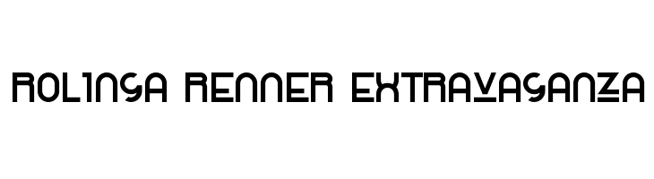 Rolinga Renner Extravaganza Font
