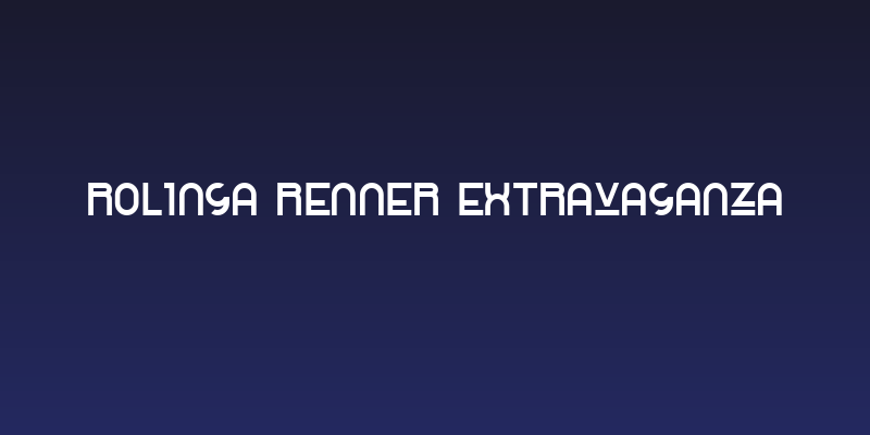 Rolinga Renner Extravaganza Social Header